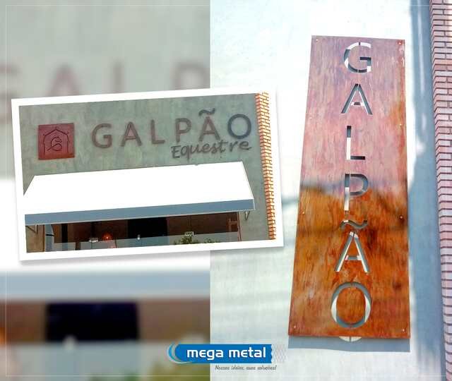 Fachadas em chapa metálica cortada a laser pela Mega Metal