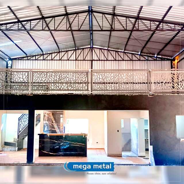 Guarda-corpos em chapa metálica cortada a laser pela Mega Metal