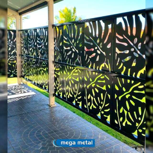 Painéis em chapa metálica cortada a laser pela Mega Metal